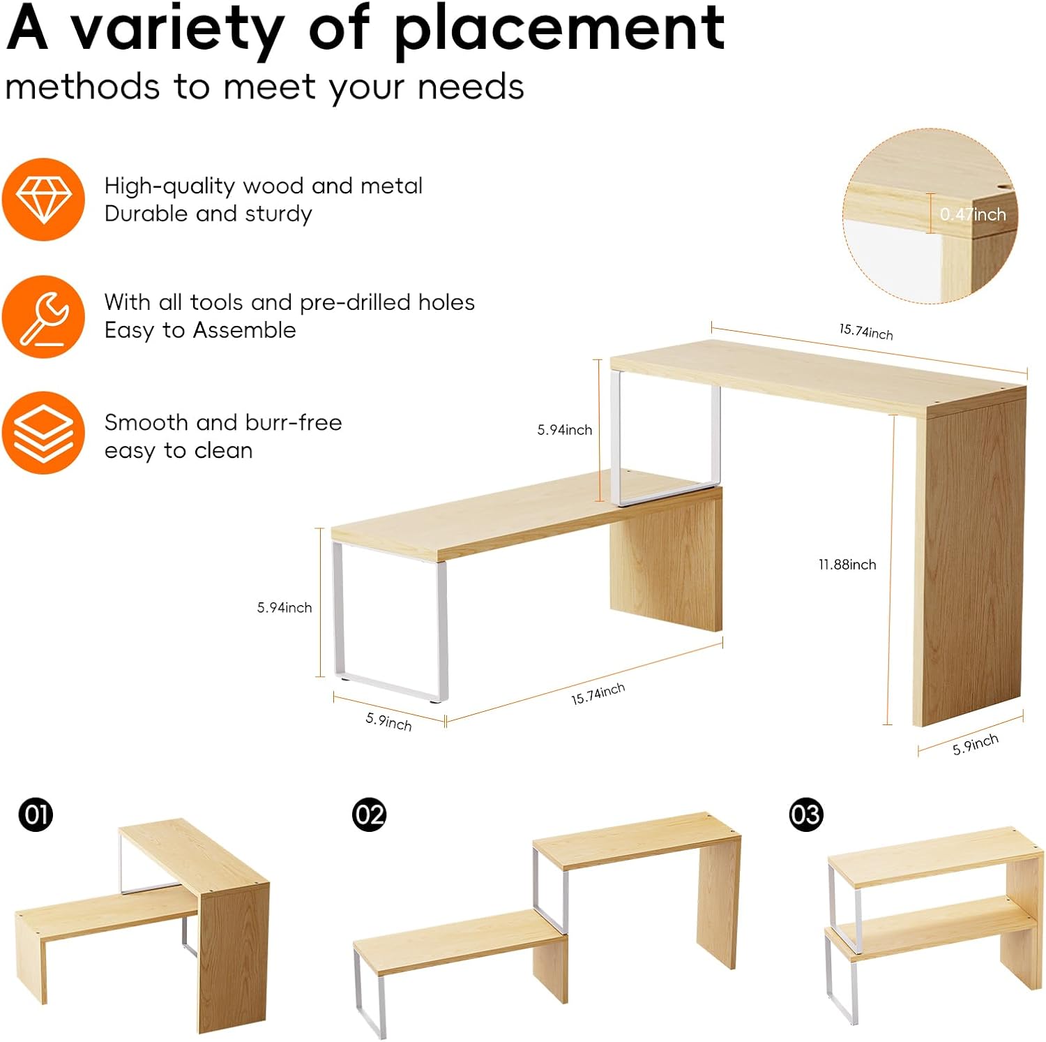 Cabinet Organizer Shelf,