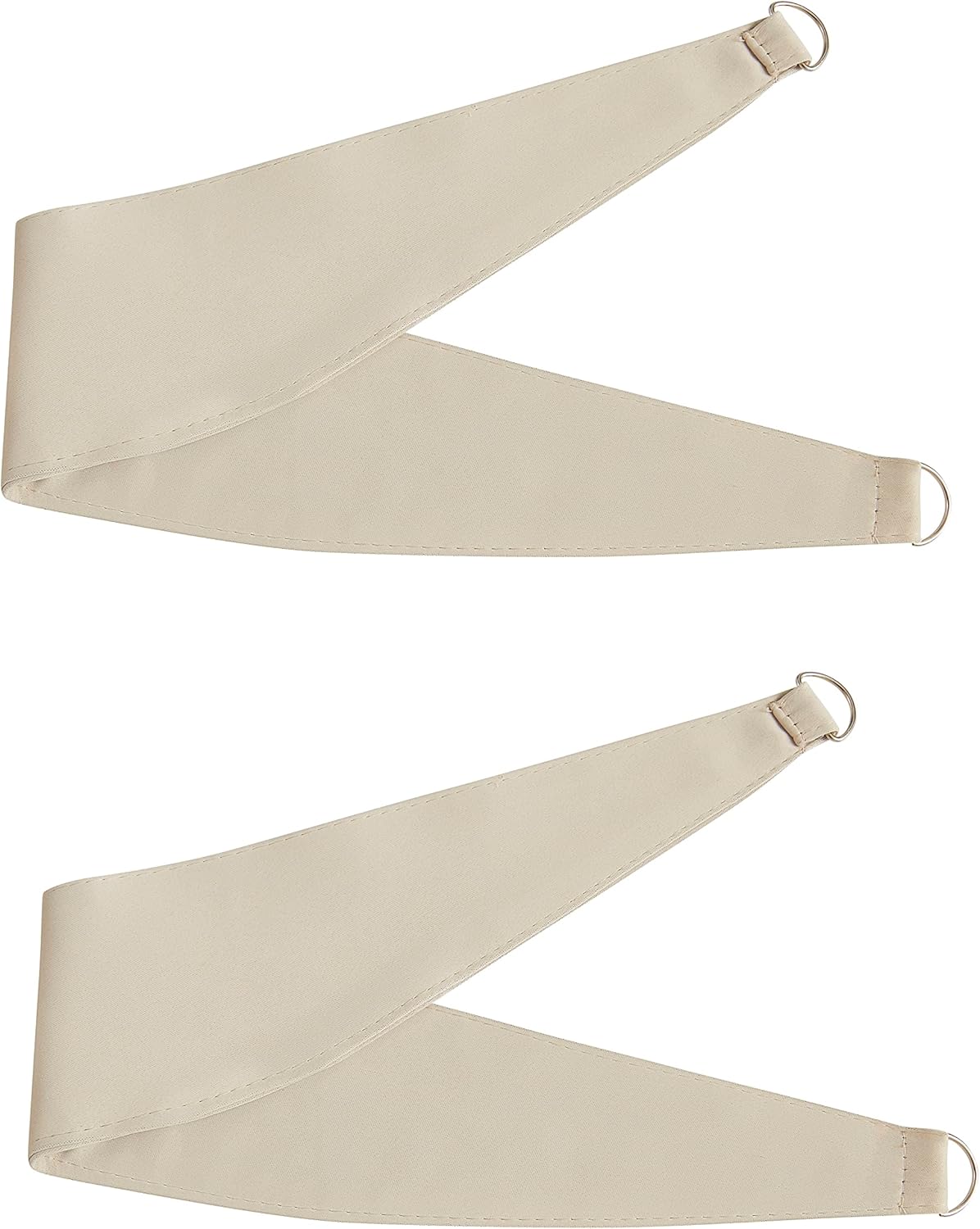Bujasso Beige 80% Blackout Curtains with Sheer Overlay Mix and Match Double Layer Thermal Insulated Window Panels 95 inch for Living Room Bedroom Beige Drapes with Tiebacks Grommet Top 54" Wx95 Lx2