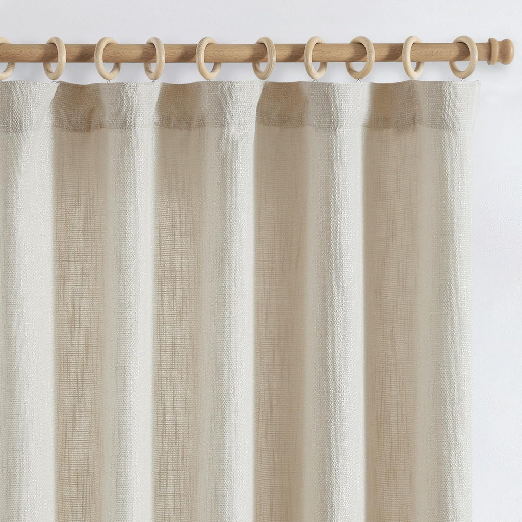 jinchan Blue Printed Curtains 63 Inch Length for Living Room Grommet Jacquard Curtains with Herringbone Pattern Modern Room Darkening Drapes Bedroom Window Curtain Set 2 Panels