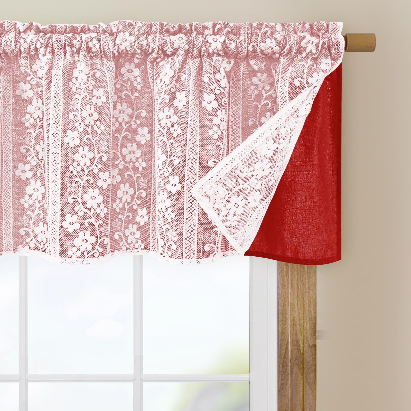 ASPMIZ Linen Curtains for Bedroom, Double Layered Boho Curtain for Living Room Farmhouse Curtain 84 Inch Length 2 Panels Set, Rustic Curtains & Drapes Rod Pocket with Tiebacks, 52 x 84 Inch, Beige