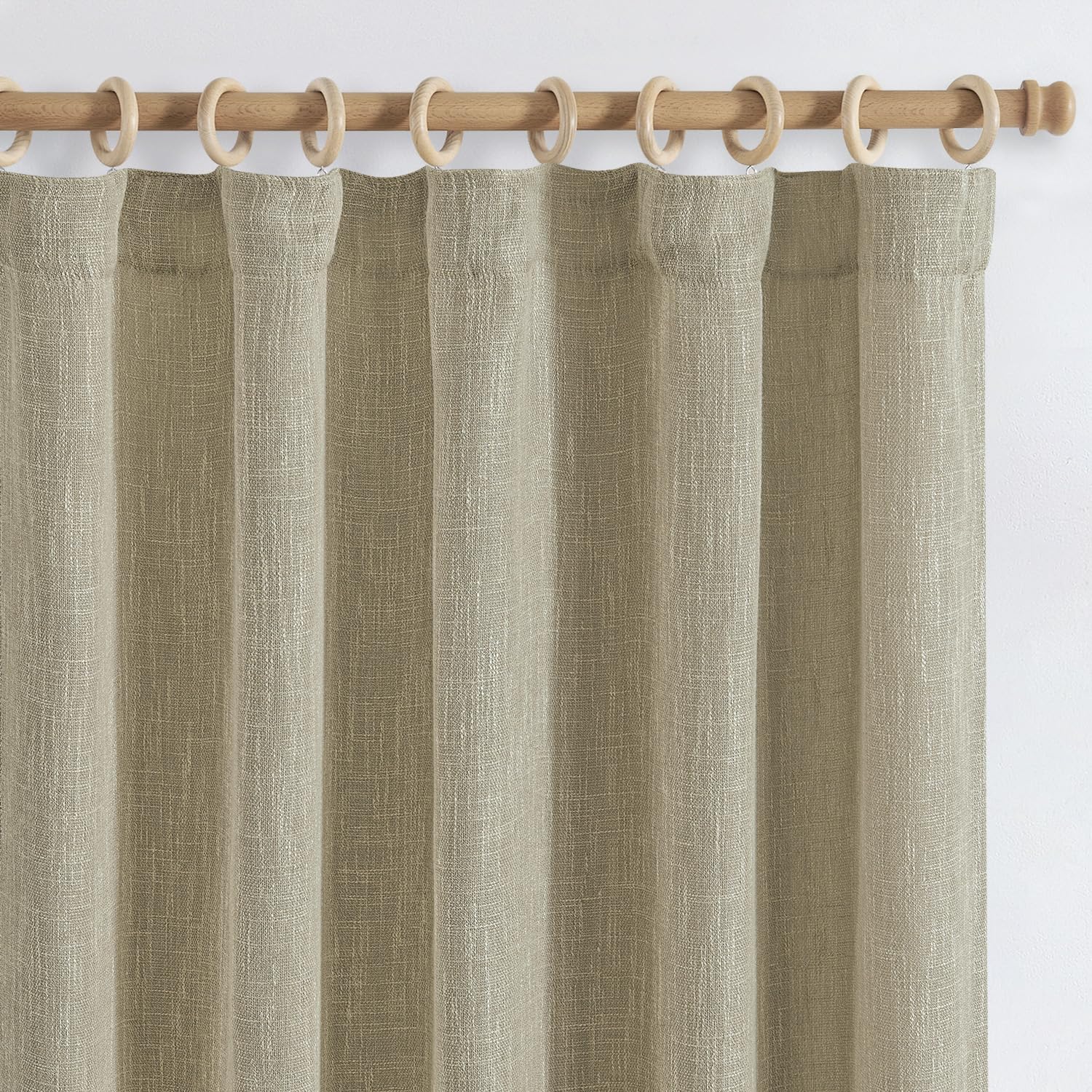 jinchan Blue Printed Curtains 63 Inch Length for Living Room Grommet Jacquard Curtains with Herringbone Pattern Modern Room Darkening Drapes Bedroom Window Curtain Set 2 Panels