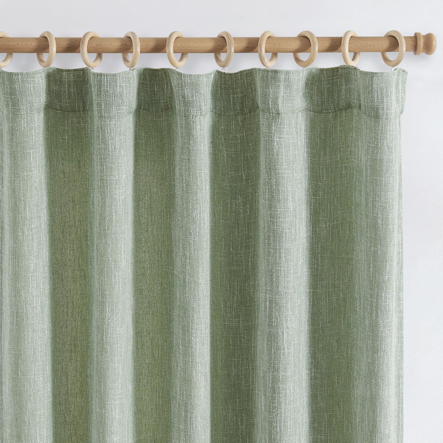 jinchan Blue Printed Curtains 63 Inch Length for Living Room Grommet Jacquard Curtains with Herringbone Pattern Modern Room Darkening Drapes Bedroom Window Curtain Set 2 Panels